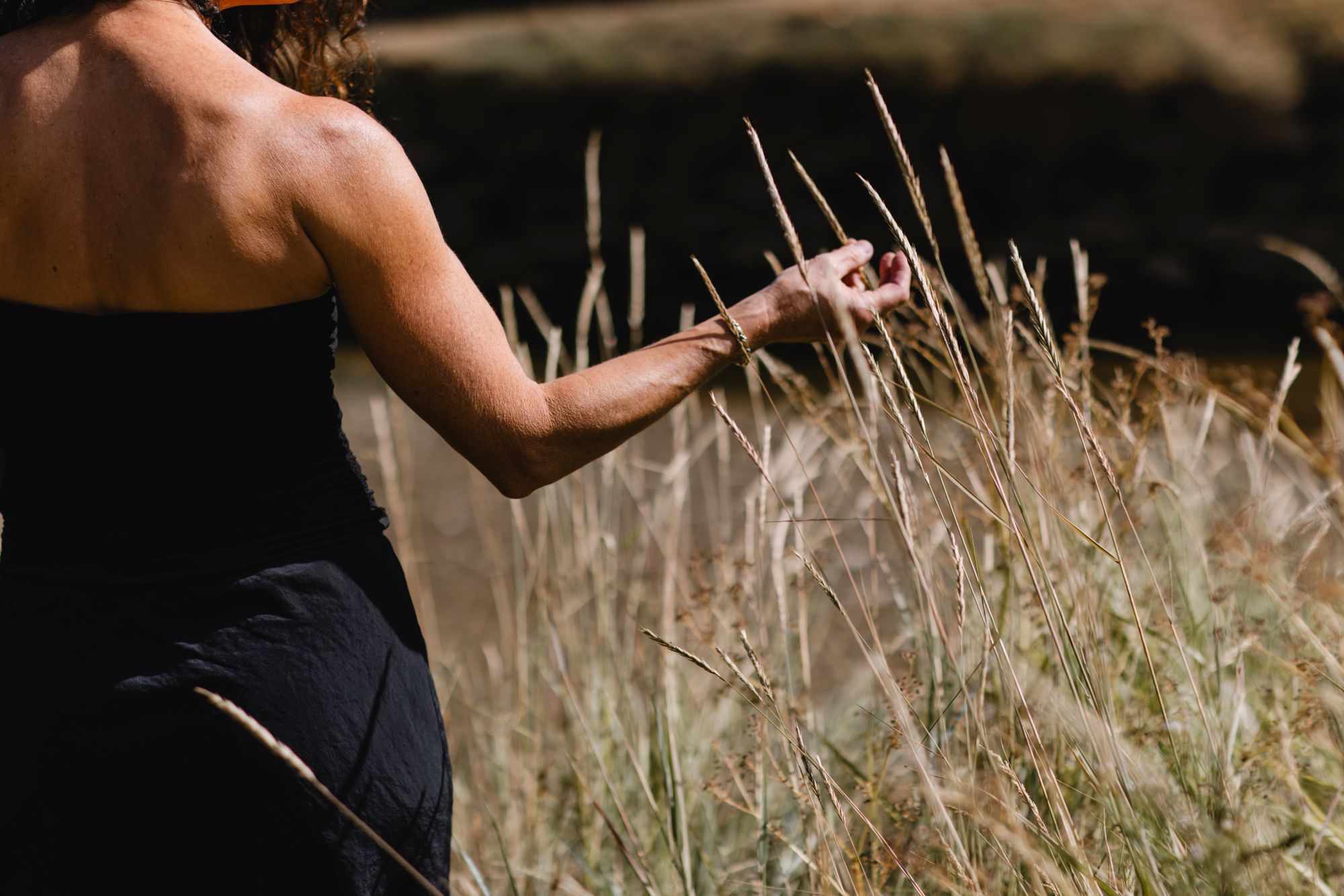 Kathryn Aalto in a meadow of grass